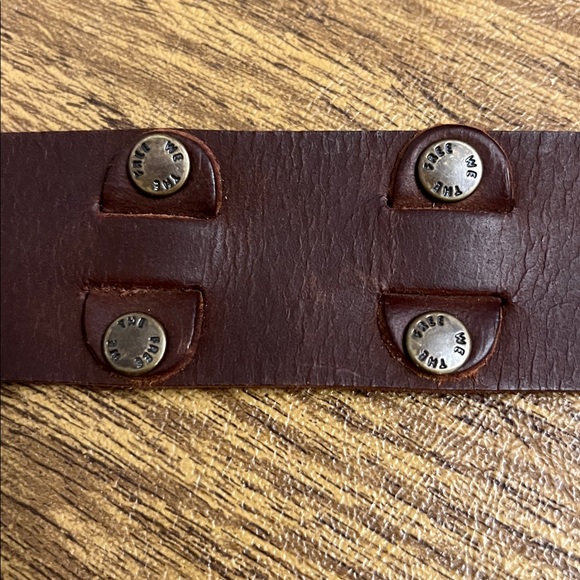 Free People Dark Brown Leather Belt - Picture 2 of 4